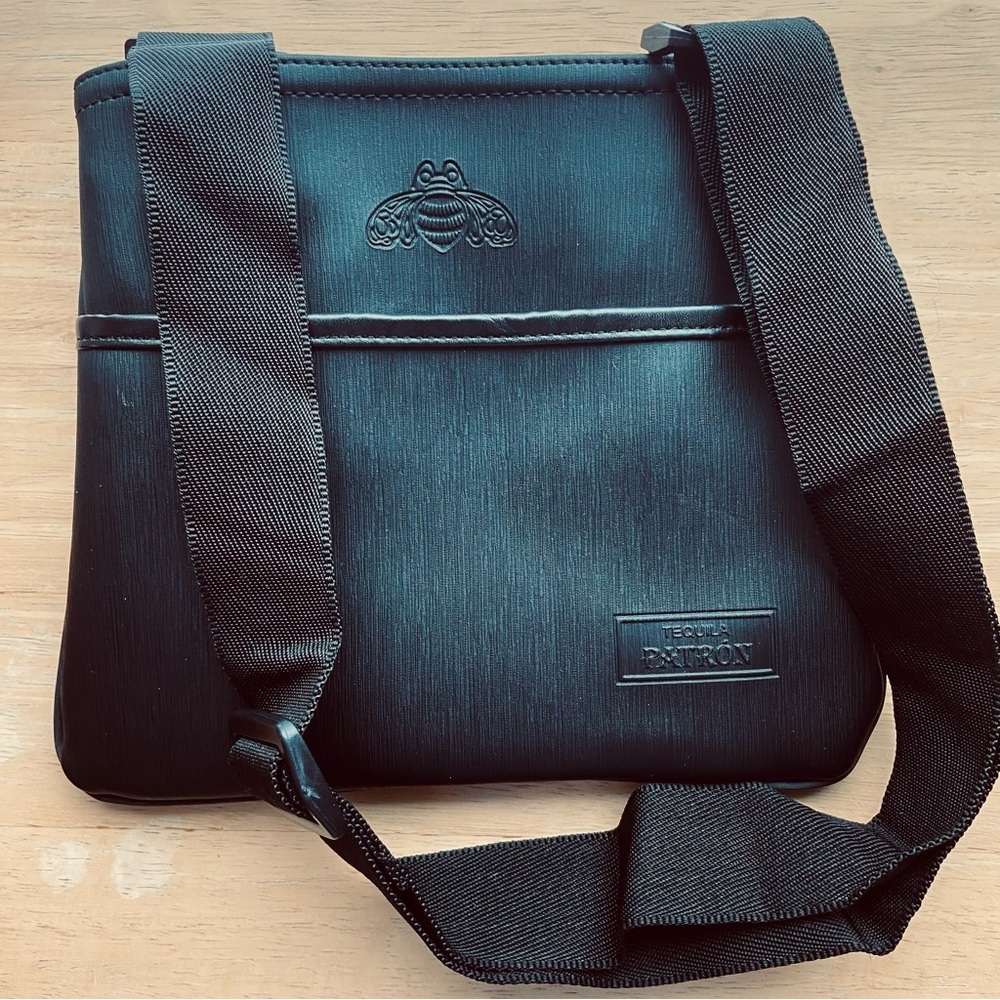 New rare Tequila Patron black cross body bag. - Picture 1 of 8
